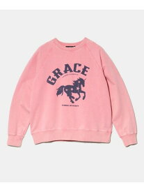 【SALE／30%OFF】CUBE SUGAR/キューブシュガー 裏毛パウダー加工ラグランPO (WOMENS) GSC WOMENS SELECT ゴースローキャラバン トップス スウェット・トレーナー イエロー ピンク【RBA_E】【送料無料】[Rakuten Fashion]