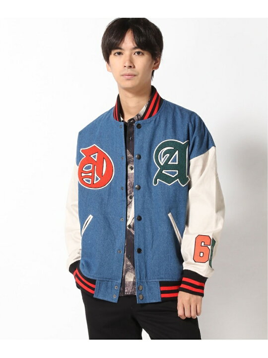 楽天市場】【SALE／40%OFF】(M)GALLISADDICTION/GA DENIM VARSITY 