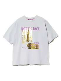 【SALE／30%OFF】CUBE SUGAR/キューブシュガー 21/-OE天竺箔プリントTEE (WOMENS) GSC WOMENS SELECT ゴースローキャラバン トップス カットソー・Tシャツ パープル グレー【RBA_E】【送料無料】[Rakuten Fashion]