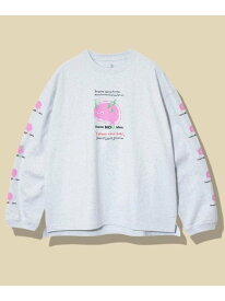 メランジェ G/D I HAVE NOU IDEA. ロングスリーブ BIG TEE (MENS) go slow caravan ゴースローキャラバン トップス カットソー・Tシャツ グレー ブラック ピンク【送料無料】[Rakuten Fashion]