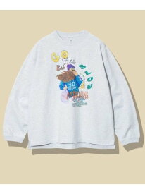 メランジェ G/D EJIDAI MAN ロングスリーブ BIG TEE (MENS) go slow caravan ゴースローキャラバン トップス カットソー・Tシャツ グリーン パープル グレー ピンク【送料無料】[Rakuten Fashion]