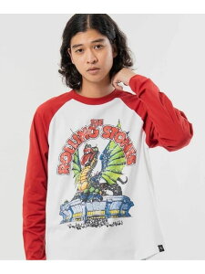 �yThe Rolling Stones×JACKROSE�z �h���S�� 80s�c�A�[ LSTEE(MENS) COLLABORATION �W���b�N���[�Y �g�b�v�X �J�b�g�\�[�ET�V���c �u���b�N ���b�h�y���������z[Rakuten Fashion]