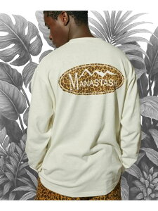 �ySALE�^50%OFF�zMANASTASH×A-KLASS/�}�i�X�^�b�V��×�G�C�N���X HEMP LS TEE LEOPARD LOGO(MENS) SELECT BRANDS �W���b�N���[�Y �g�b�v�X �J�b�g�\�[�ET�V���c �z���C�g �u���b�N�yRBA_E�z�y���������z[Rakuten Fashion