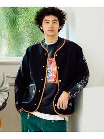 セパレート中綿キルティングスタンドカラーダンボールニットカーディガン (MENS/WOMENS) go slow caravan ゴースローキャラバン トップス スウェット・トレーナー【送料無料】[Rakuten Fashion]