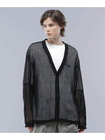 MANASTASH/マナスタッシュ MESH KURTIGAN (MENS) GSC MENS SELECT ゴースローキャラバン トップス その他のトップス ブラック イエロー【送料無料】[Rakuten Fashion]