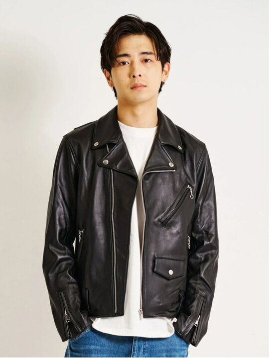 楽天市場】【SALE／40%OFF】(M)JACKROSE/JE 22.21 LAMB LEATHER DOUBLE 