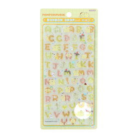 ボンボンドロップシール もじ サンリオ ポムポムプリン S8815585 サンスター文具 ボンドロ