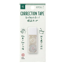 ミドリ 修正テープ 小型 携帯 XS コンパクト 白 ミニ文房具