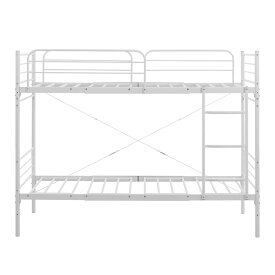 【即日発送＆日時指定可】 はしご付き 2段ベッド シングル 分割可能 梯子付き 二段ベッド コンパクト 分離可能 分割できる 分離できる 分割式 分離式 頑丈 大人用 子供用 こども用 子供部屋 親子ベッド ベッドフレーム パイプベッド スチールベッド シングルベッド S