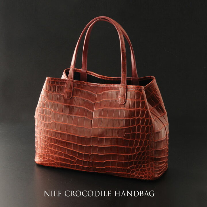 楽天市場】ソフト クロコダイル トートバッグ レディース センター取り  