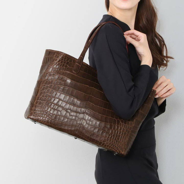 楽天市場】ソフト クロコダイル トートバッグ レディース センター取り  