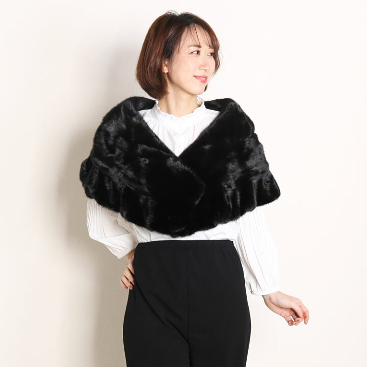 MIKIMIALYミキミアリー毛皮ファーケープショール - ストール・ショール 