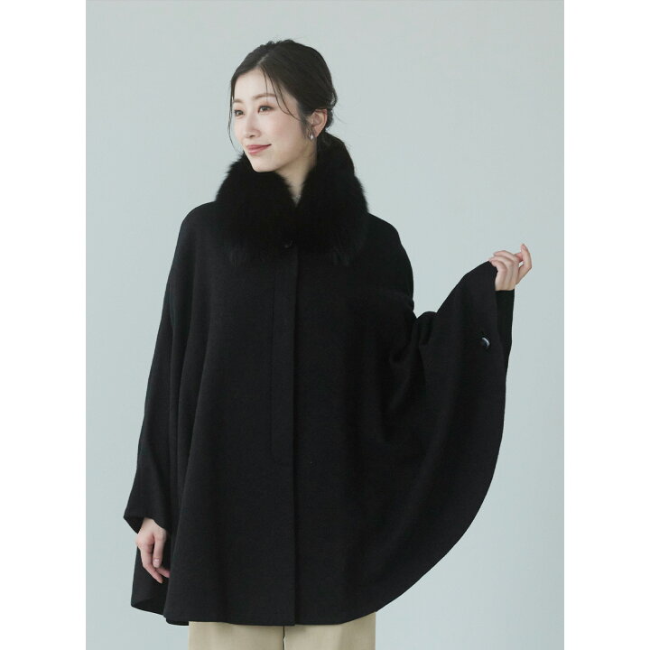 カシミヤ100 レオパード ポンチョ ケープコートY2K スタイル kanebo 