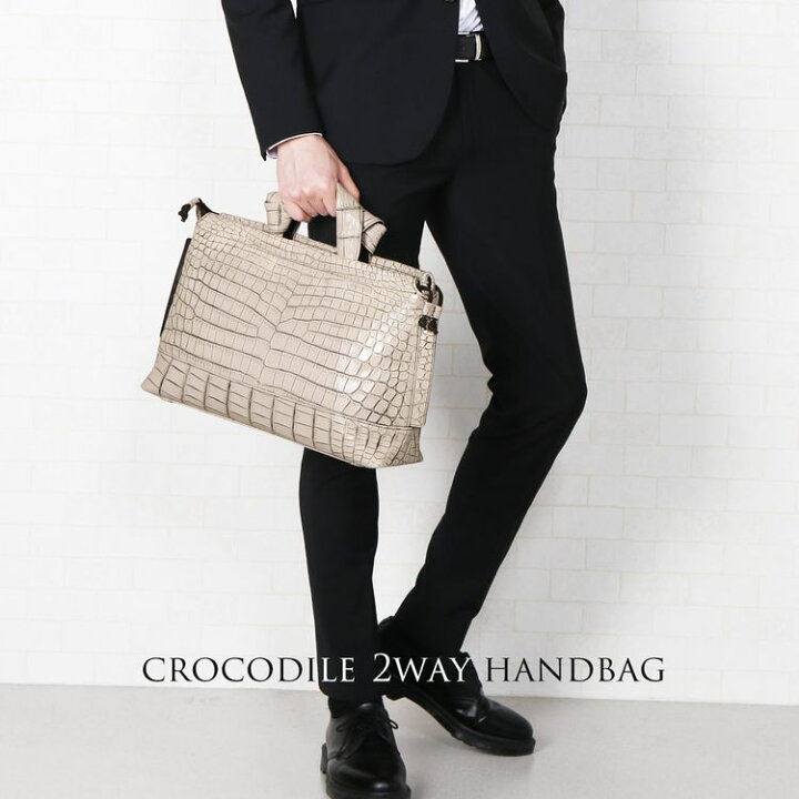 楽天市場】【19%OFFクーポン!】クロコダイル トートバッグ メンズ A4  
