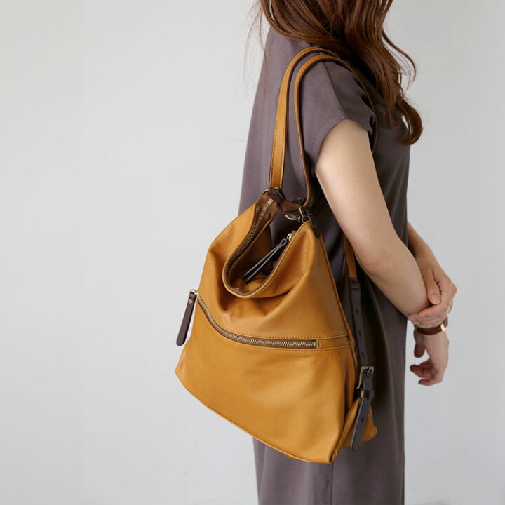 楽天市場】【クーポン対象】リュック レディース おしゃれ 牛革 2way  