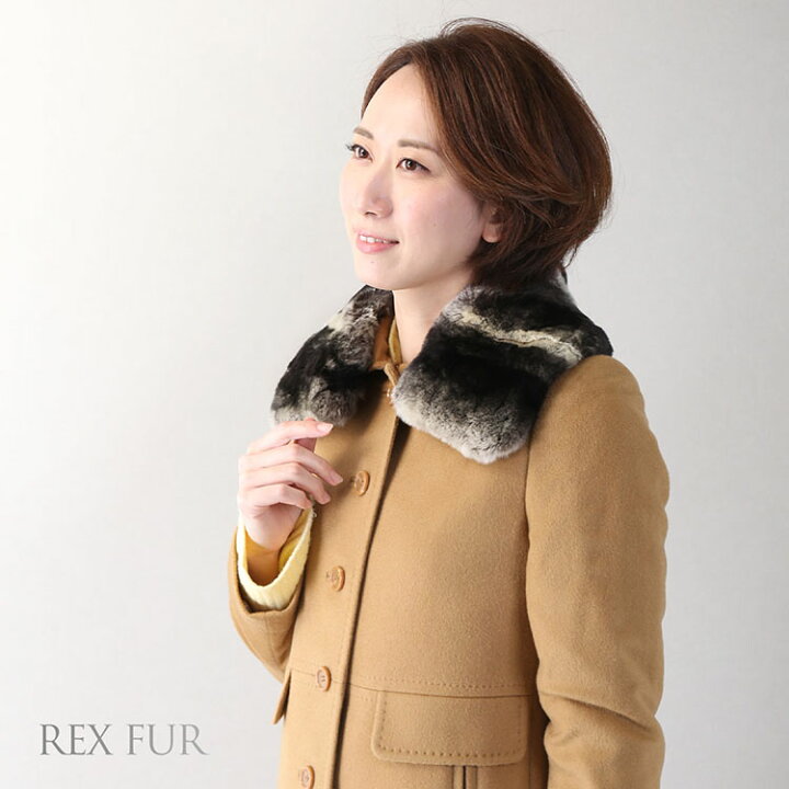 楽天市場】つけ襟 レッキス 60cm ファー レディース ボリューム 暖かい 