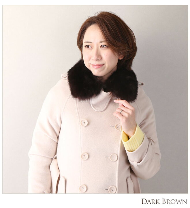 楽天市場】つけ襟 ファー レディース ふわふわ ボリューム 暖かい  