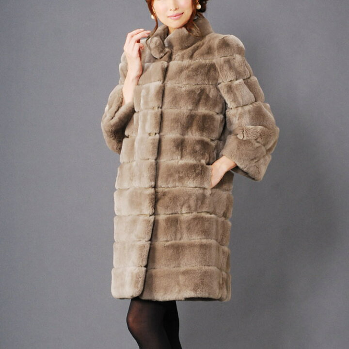 楽天市場】レッキス ファー コート 七分袖/レディース 毛皮 毛皮コート  