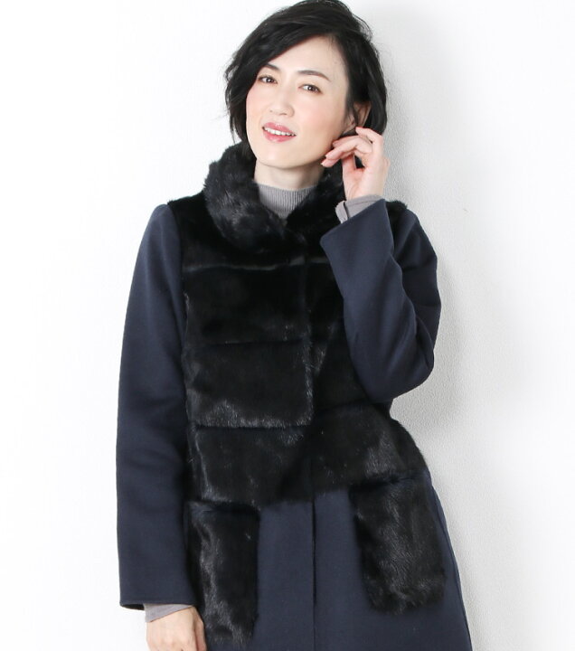 楽天市場】【40%OFFクーポン!】ミンク ＆ カシミヤ 混 ウール コート 