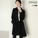 【10%offクーポン】【映画使用】コート レディース 冬 きれいめ 50代 40代 ウール カシミヤ フォーマル 大きいサイズ 軽い 暖かい ハーフコート 軽量 フォーマルコート 卒業式 入学式 冠婚葬祭 黒 通勤 ステンカラーコート Filomo ブランド 秋冬 6F (02000097r)