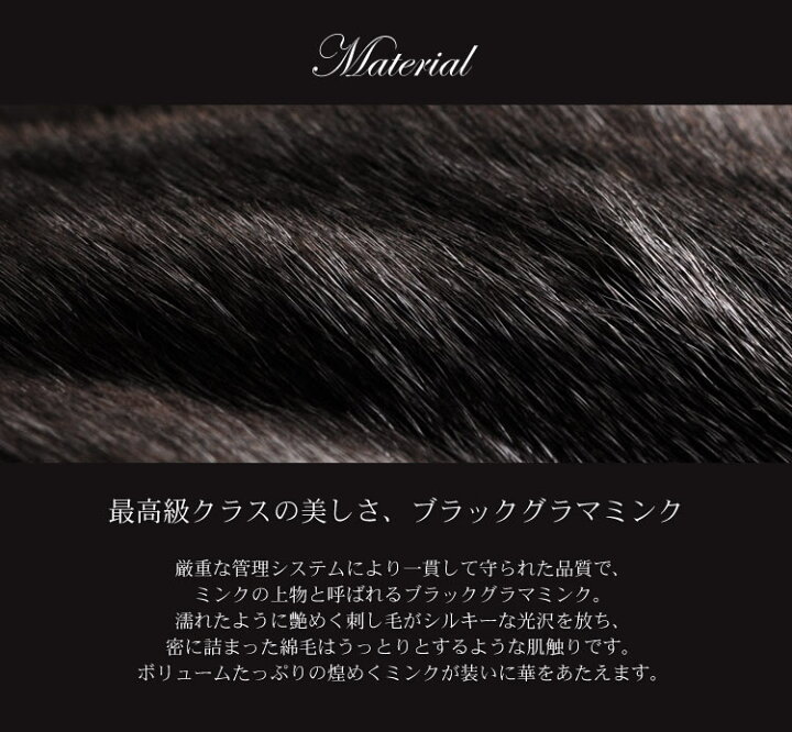 楽天市場】【40%OFFクーポン!】ブラックグラマミンク ハーフコート  