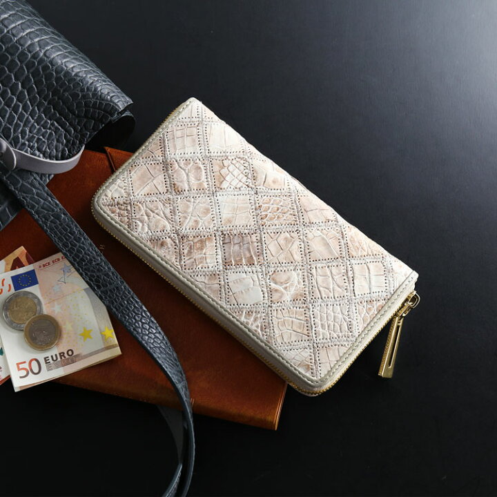 楽天市場】ヒマラヤ クロコダイル 長財布 レディース ラウンド  