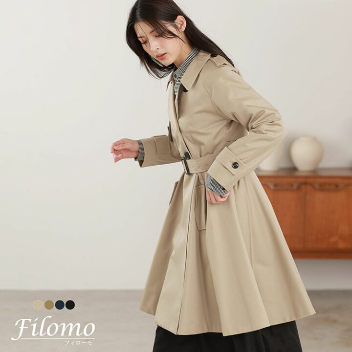 楽天市場】【24h限定10%off】フレア トレンチコート レディース 秋 春 