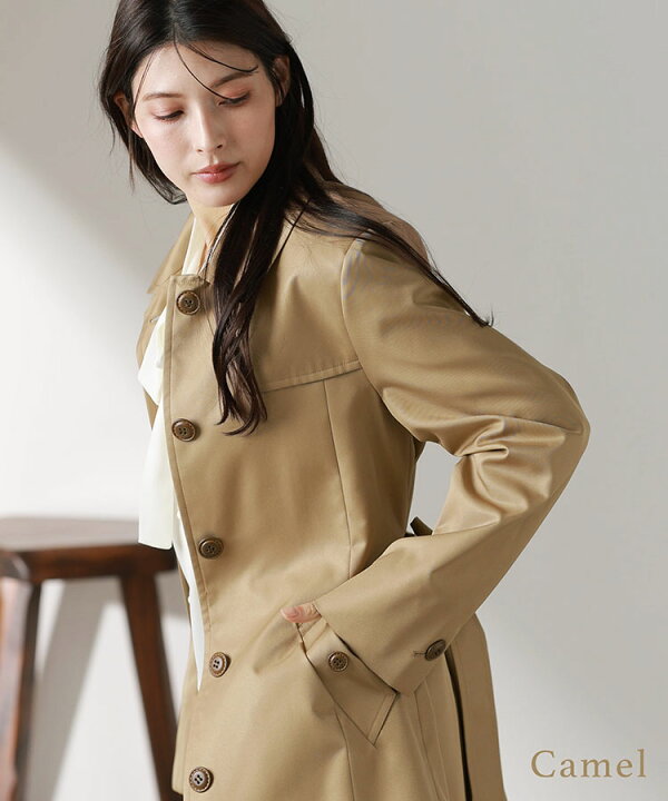 楽天市場】トレンチコート レディース シングル Filomo アウター 弱は  