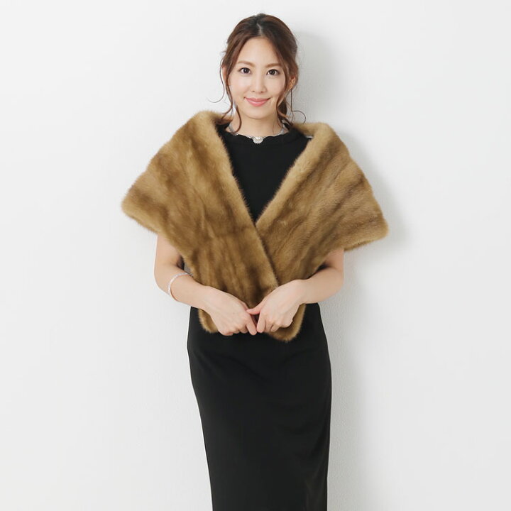 楽天市場】【訳あり】 パステルミンク ストール レディース ミンク  