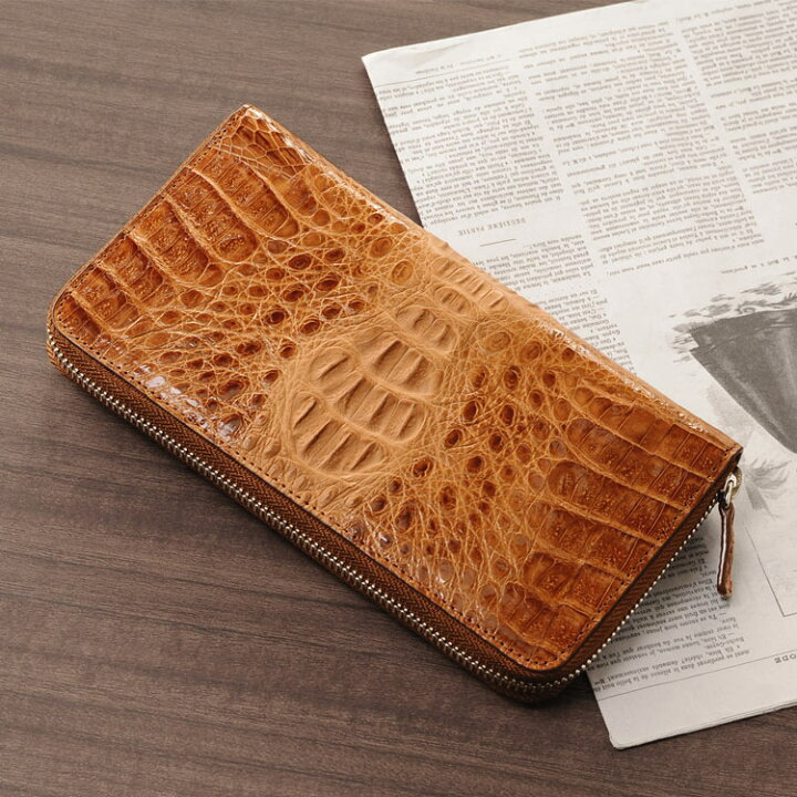 楽天市場】【クーポン対象!】カイマン 長財布 ラウンド ファスナー  