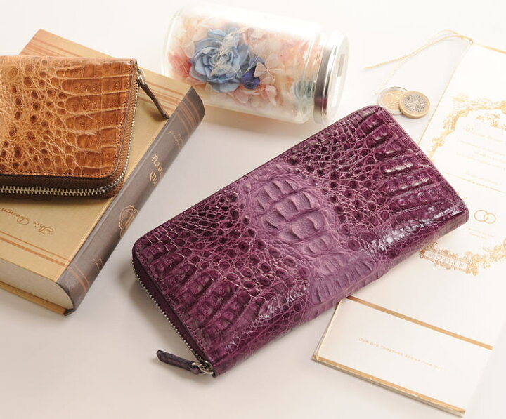 楽天市場】【クーポン対象!】カイマン 長財布 ラウンド ファスナー  