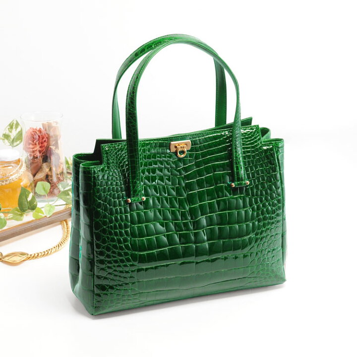 楽天市場】【クーポン対象】クロコダイル ハンドバッグ 日本製  