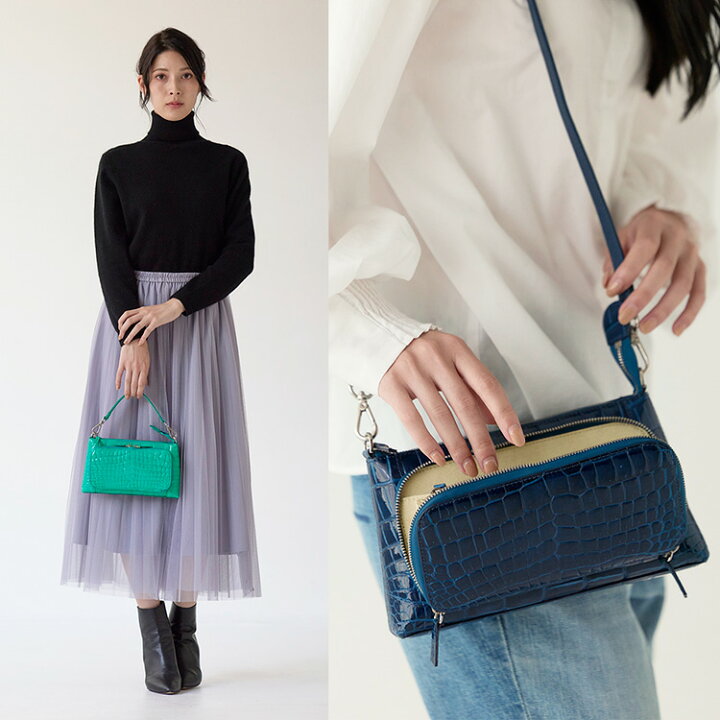 楽天市場】【4h限定20%off】クロコダイル ショルダーバッグ 3way 