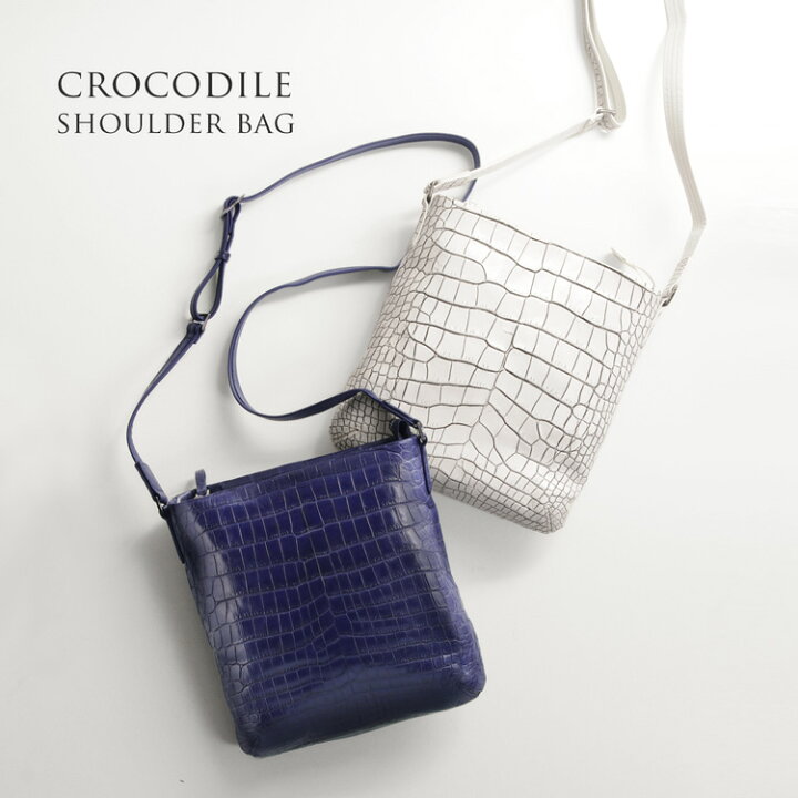 楽天市場】【24h限定10%off】クロコダイル ショルダーバッグ メンズ 