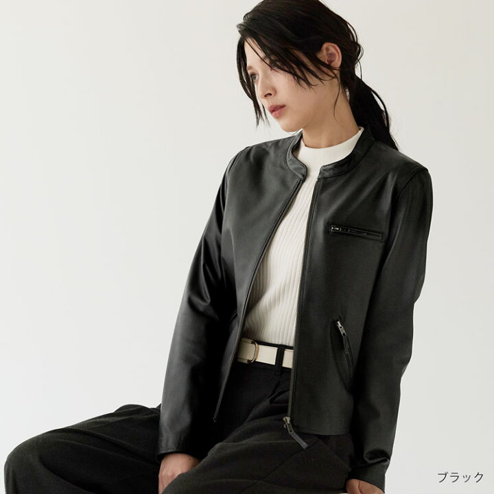 楽天市場】レザージャケット レディース ラムレザー レザー ジャケット  