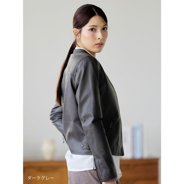 楽天市場】レザージャケット レディース ラムレザー レザー ジャケット 