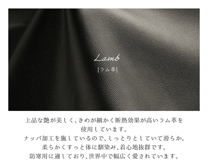 楽天市場】レザージャケット レディース ノーカラー ラム ナッパ 本革 