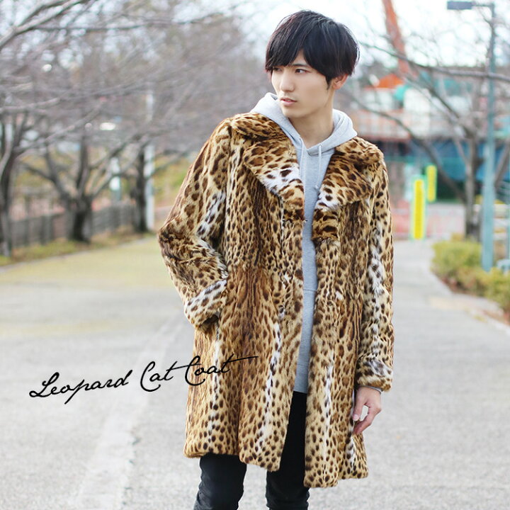 楽天市場】レオパード キャット ＆ シルク リバーシブル コート  