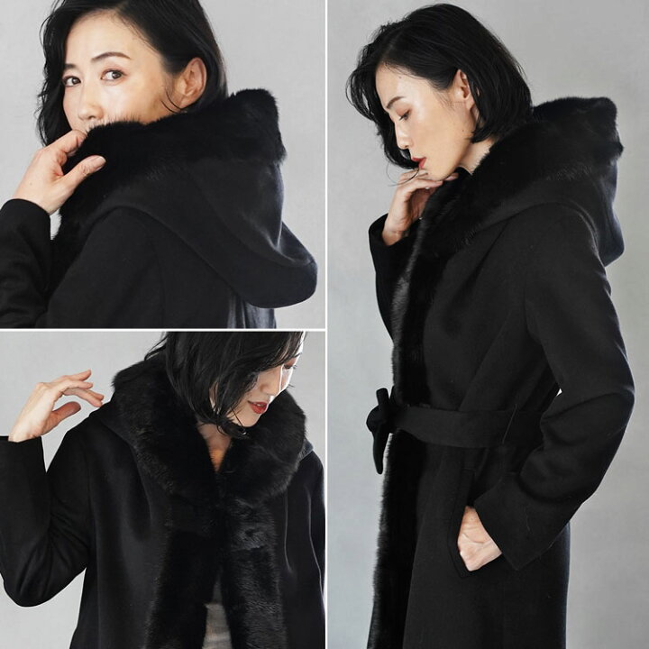 楽天市場】【19%OFFクーポン!】Filomo ミンク トリミング ロング 