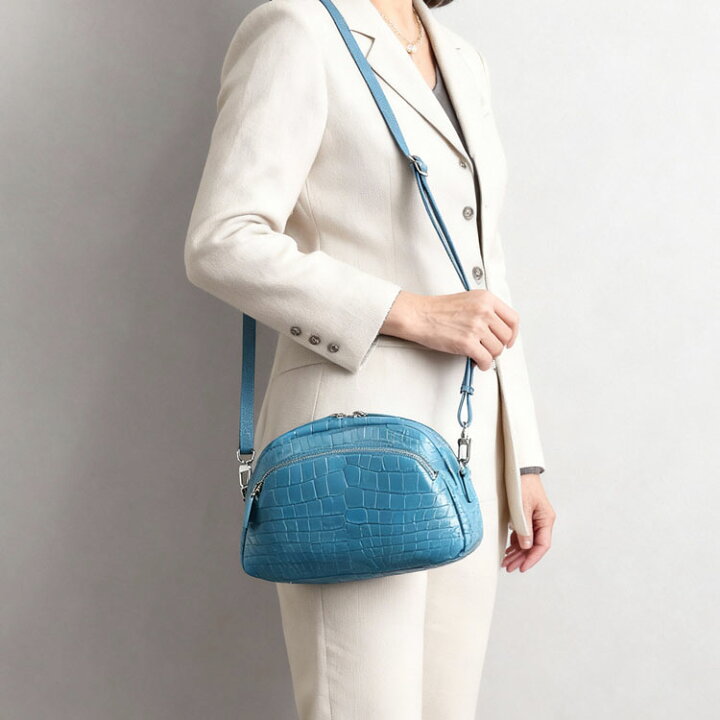 楽天市場】クロコダイル 2WAY ミニショルダーバッグ レディース マット  