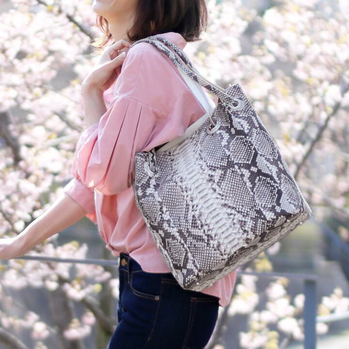 楽天市場】ダイヤモンド パイソン トートバッグ レディース バッグ 本  