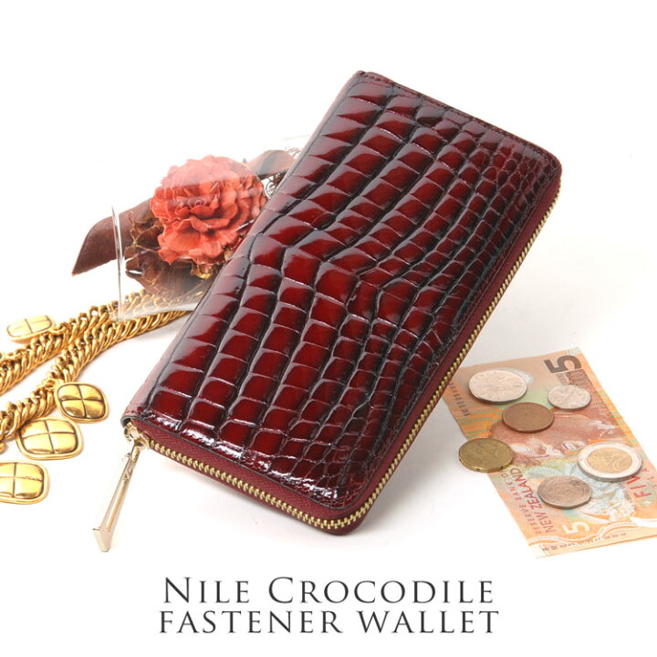 楽天市場】【10％OFFクーポン】クロコダイル 長財布 レディース 内装  