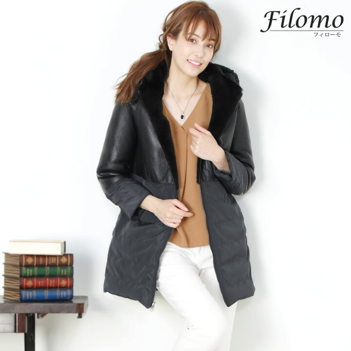 楽天市場】【40%OFFクーポン!】ムートン ＆ ダウン リバーシブル 