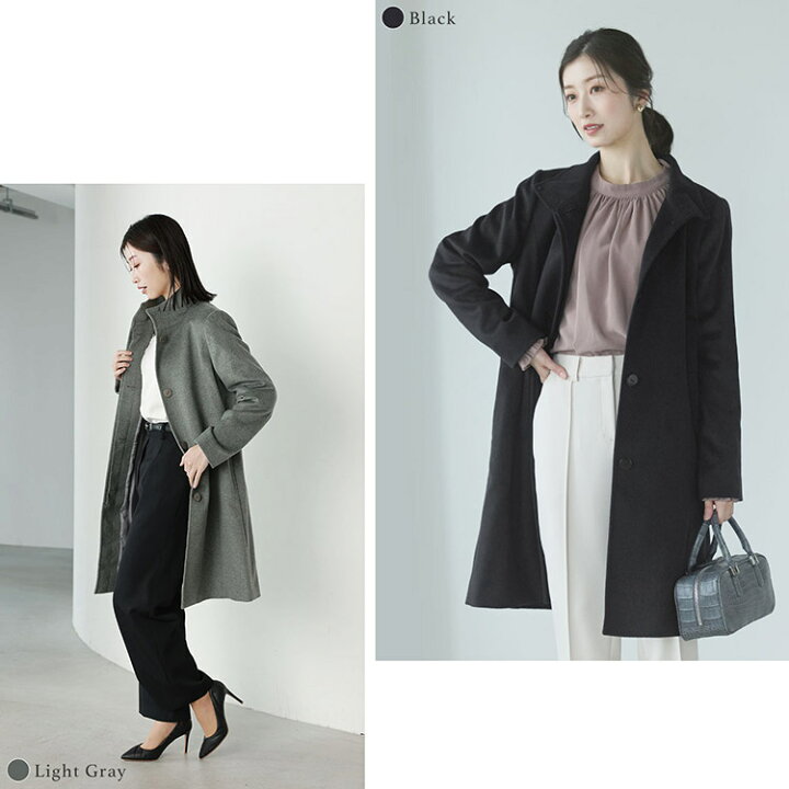 楽天市場】コート カシミヤ 100% レディース スタンドカラー Filomo 