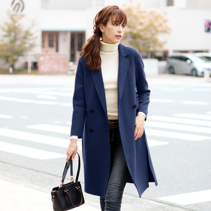 楽天市場】Filomo チェスターコート ダブル レディース ダブルフェイス  