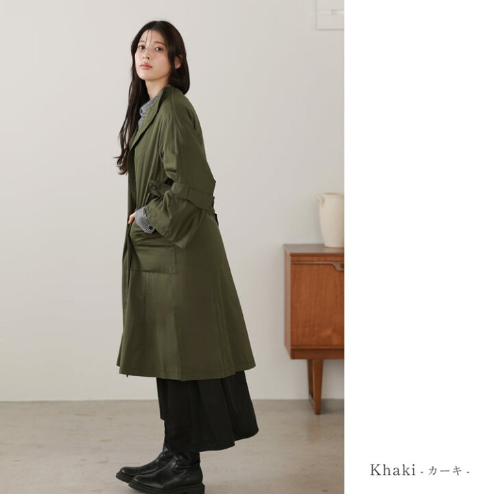 楽天市場 スプリングコート 中綿ライナー付き コート レディース ライトアウター 中綿コート フィールドサーモ 中綿 ライナー付き ロング 七分袖 グレージュ カーキ ボルドー ブラック 薄手 40代 50代 大きいサイズ 卒業式 入学式 春 秋 アウター ギフト 7f r