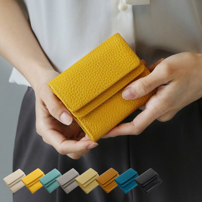 ミニ財布 レディース 小さい財布 本革 Mia Borsa 三つ折り 牛革 オイル レザー ベージュ キャメル レッド ブルー ブラック 名入れ 可能 ネコポスで送料無料 卒業 記念品 三つ折り財布 母の日 1万円以下 r 的详细信息 日本商品代购 From Japan