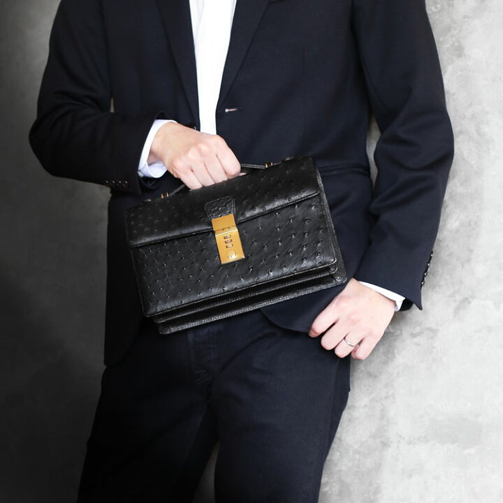 楽天市場】オーストリッチ メンズ セカンドバッグ ダイヤルロック式  