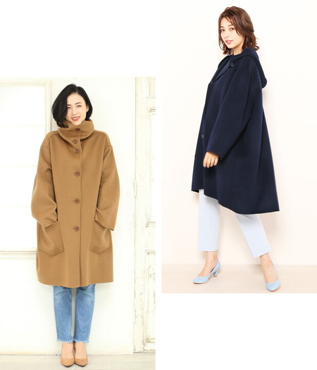 楽天市場】【クーポン対象!】フード付きコート オーバーサイズ コート  