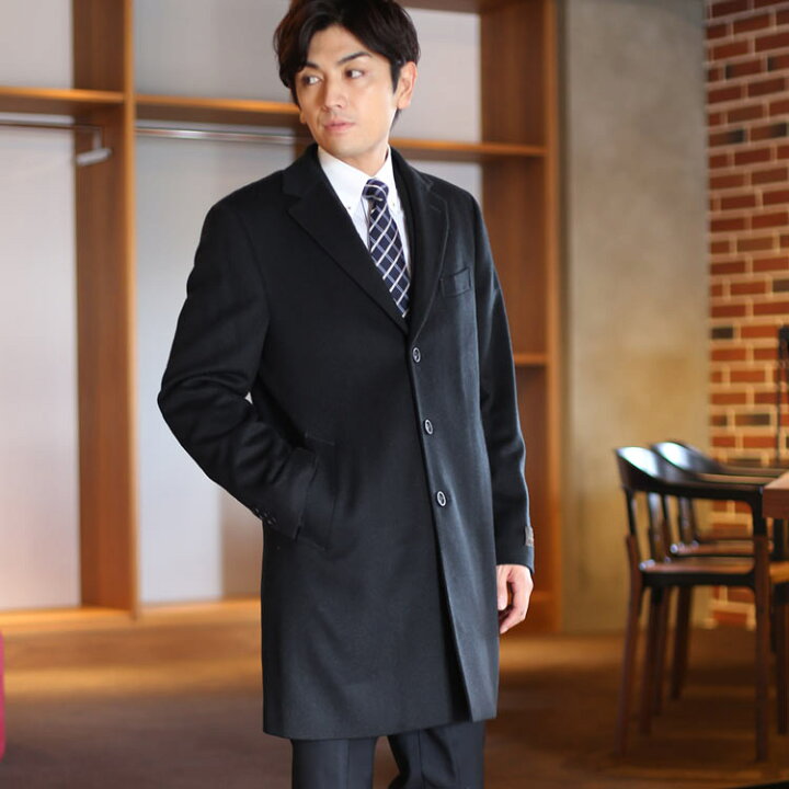 楽天市場】【24h限定10%off】チェスターコート メンズ メンズ カシミヤ 